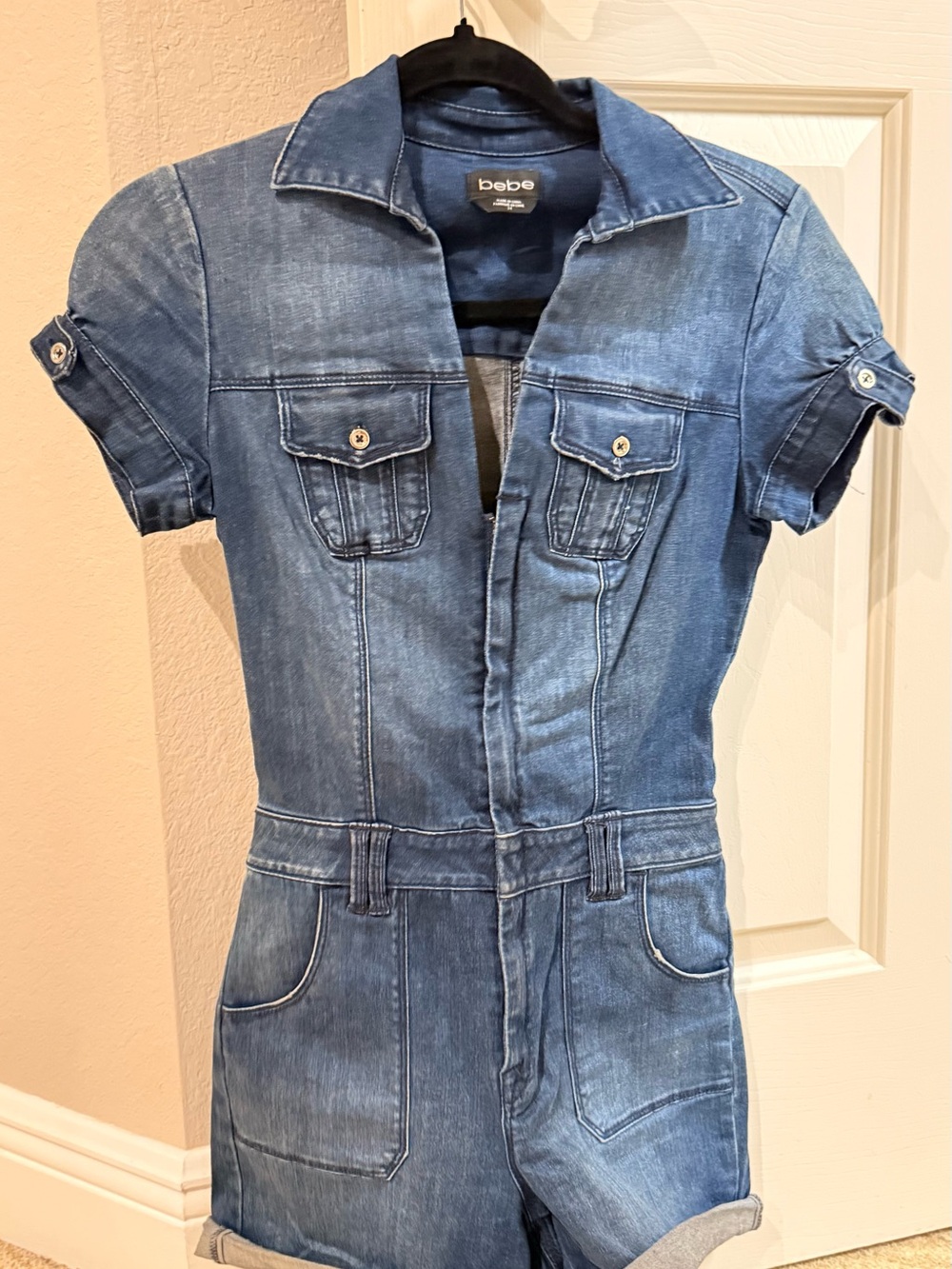 Denim jacket - likely lightweight shirt jacket